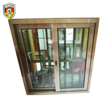 Latest modern home used burglar proof aluminium frame sliding window with balcony steel grill designs